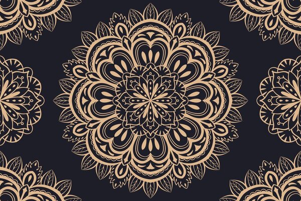 Tapeta Mandala s tmavým pozadím