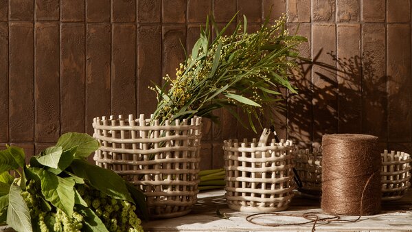 Ferm Living designové úložné koše Ceramic Basket L