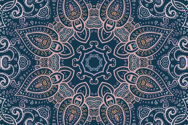 Tapeta Mandala s indickým nádechem