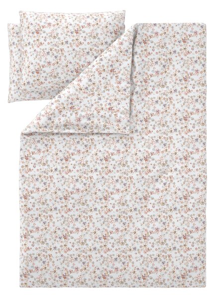 Livarno® Saténové ložní povlečení, 240 x 220 cm, 70 x 90 cm (květiny/bílá) (100399546003)