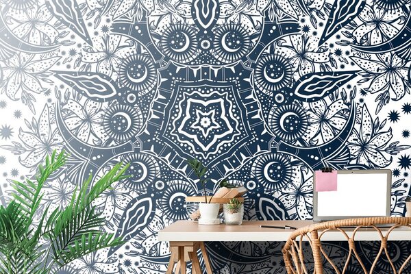 Tapeta ornament divokej ľalie