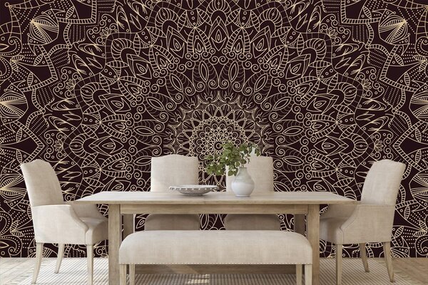 Tapeta detailní ozdobná Mandala