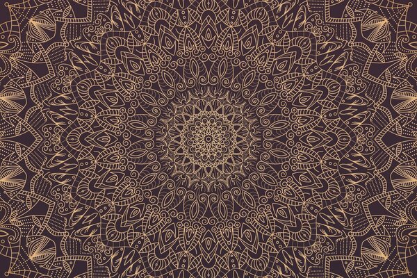 Tapeta detailní ozdobná Mandala