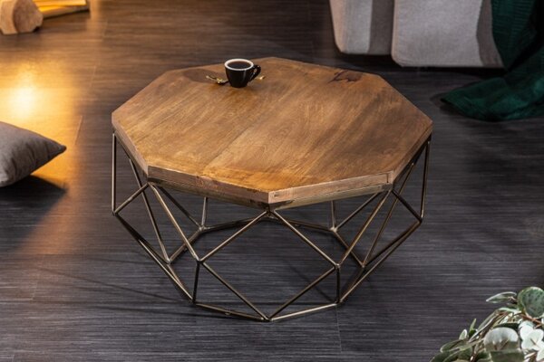 Moderní konferenční stolek - Diamond, dřevěná deska