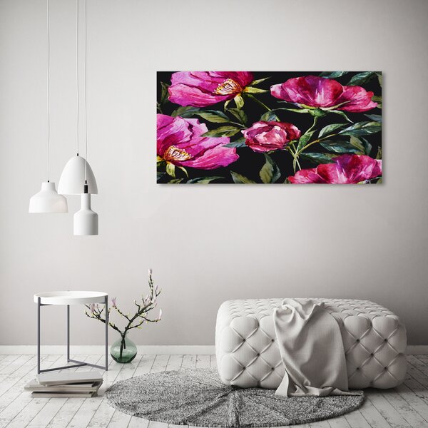 Moderní obraz canvas na rámu Růžové pivoňky oc-86204173
