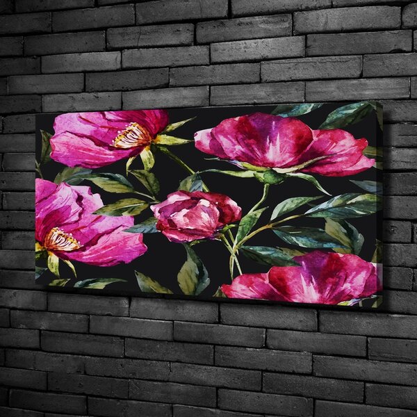 Moderní obraz canvas na rámu Růžové pivoňky oc-86204173