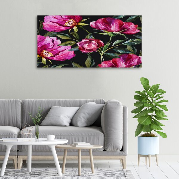Moderní obraz canvas na rámu Růžové pivoňky oc-86204173