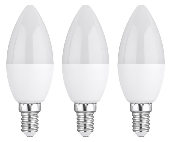 Livarno® LED žárovka, E14/E27 (4,2 W E14 svíčka, 3 kusy) (100396507004)