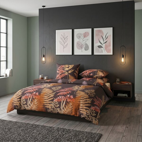 Kvalitex Saténové povlečení LUXURY COLLECTION KAPRADÍ hnědé 1x 140/200, 1x 70/90cm