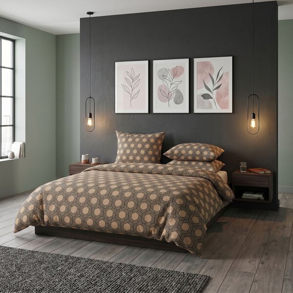 Kvalitex Saténové povlečení LUXURY COLLECTION CARERO béžové 1x 140/200, 1x 70/90cm