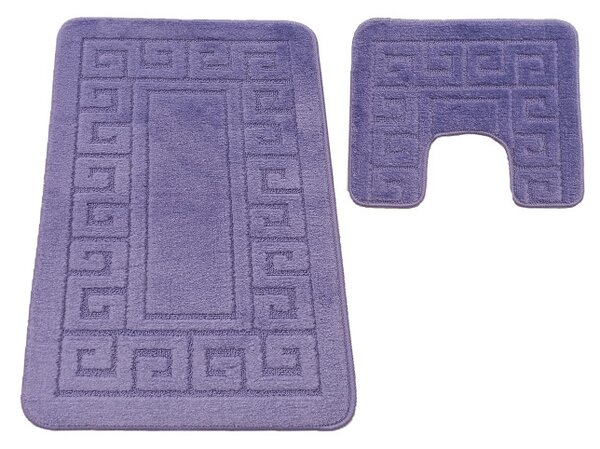 Sada koupelnových koberečků Montana Ethnic Dark Lilac