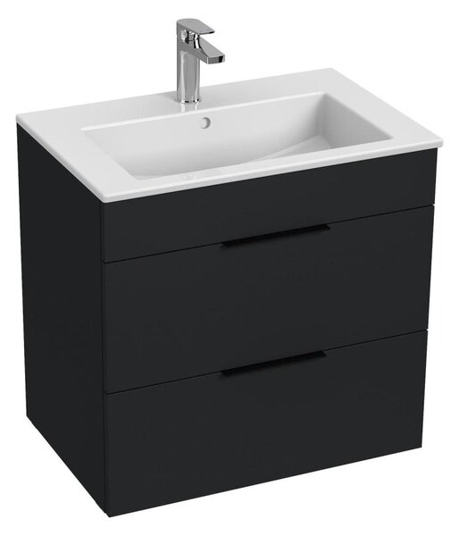 JIKA H4536021763521 - Koupelnová skříňka s umyvadlem CUBE 60,7x65 cm černá