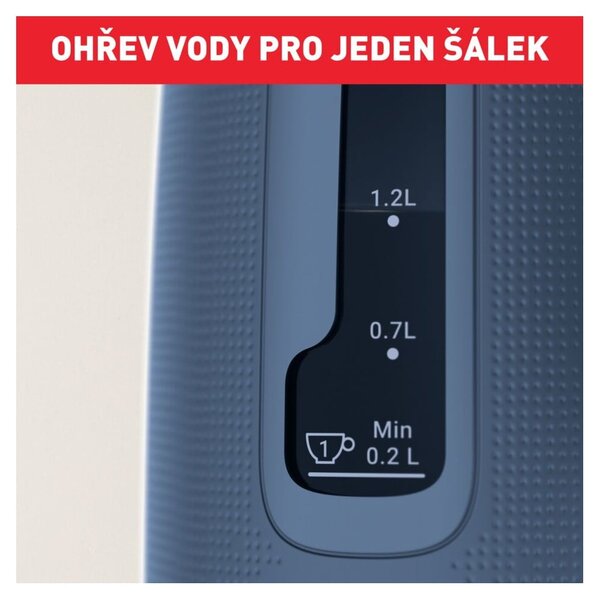 Tmavě modrá plastová rychlovarná konvice 1,7 l KO2M0410 – Tefal