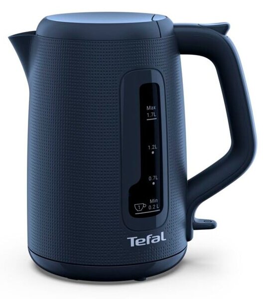 Tmavě modrá plastová rychlovarná konvice 1,7 l KO2M0410 – Tefal