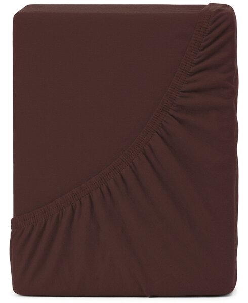 4Home Jersey prostěradlo IDEAL tmavě hnědá, 60 x 120 cm, 60 x 120 cm
