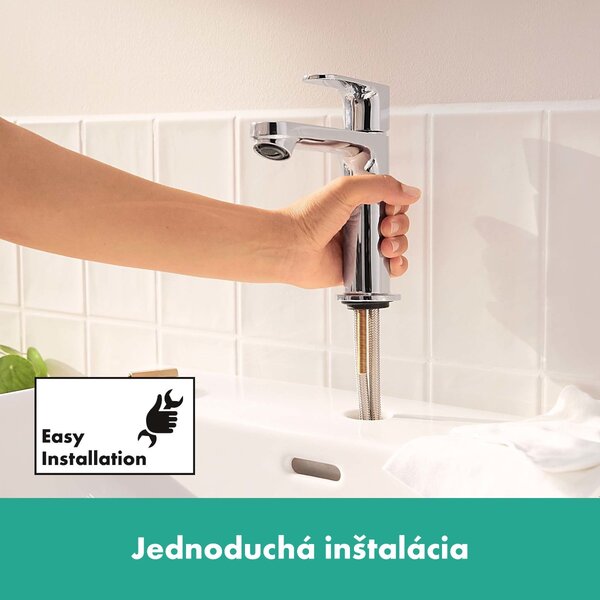 Hansgrohe Rebris S - Páková umyvadlová baterie 110 s ruční sprchou Bidette a sprchovou hadicí 160 cm, chrom 72215000