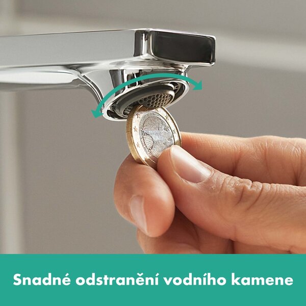 Hansgrohe Rebris E - Páková umyvadlová baterie 110 s ruční sprchou Bidette a sprchovou hadicí 160 cm, chrom 72216000