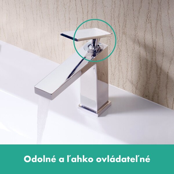 Hansgrohe Tecturis E - Páková umyvadlová baterie 110 s ruční sprchou Bidette a sprchovou hadicí 160 cm, chrom 73210000