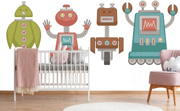 Tapeta rodinka robotů