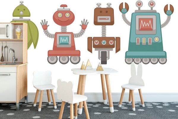 Tapeta rodinka robotů