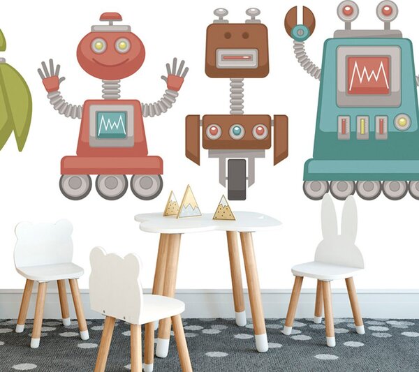 Tapeta rodinka robotů
