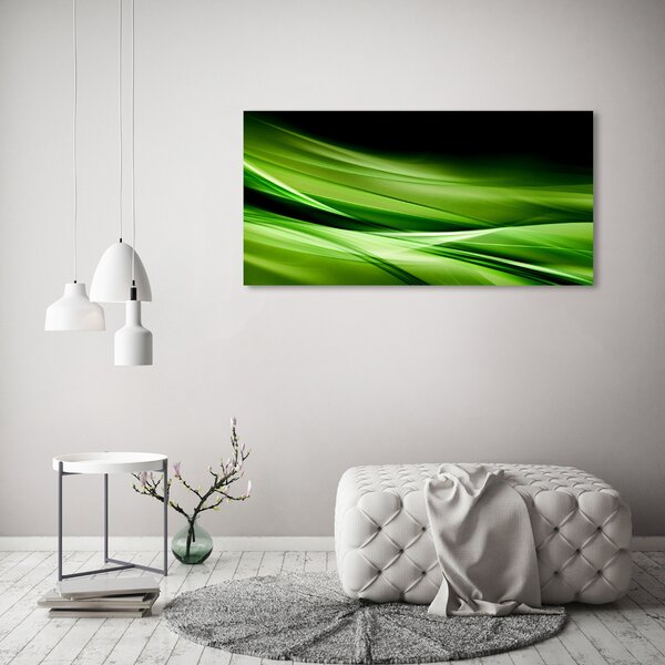 Foto obraz canvas Zelené vlny pozadí oc-87078667