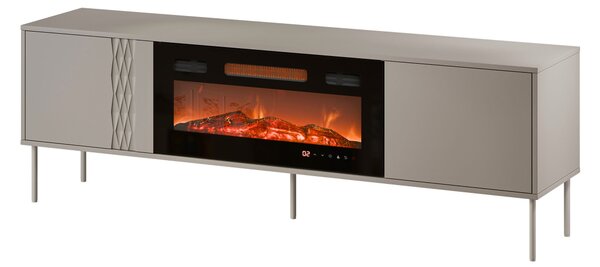 TV skříňka s krbem Firtus 180 EF, Barva: béžová 5903211394911