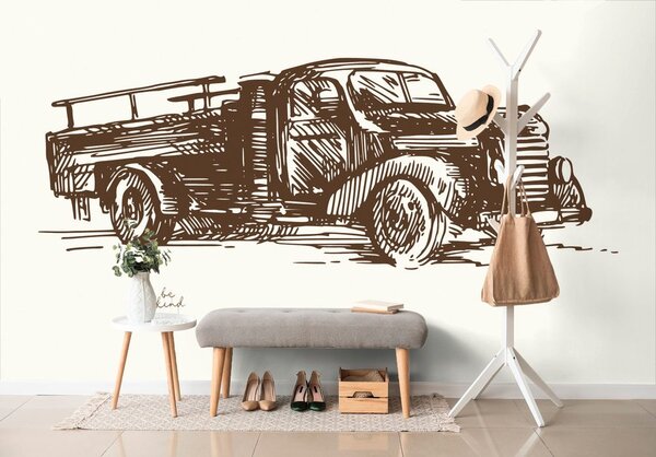 Tapeta retro nákladní automobil