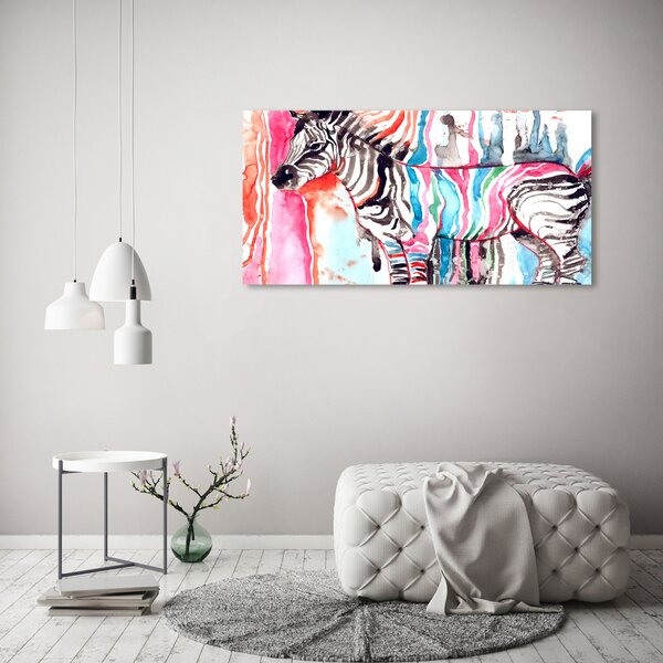 Foto obraz na plátně Barevná zebra oc-87232366