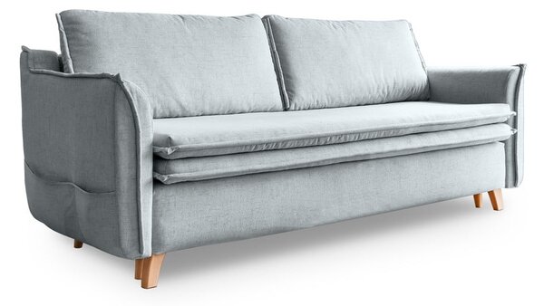 Světle šedá rozkládací pohovka 225 cm Charming Charlie – Miuform