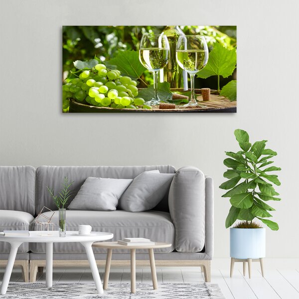 Foto obraz canvas Bílé víno a ovoce oc-87376150