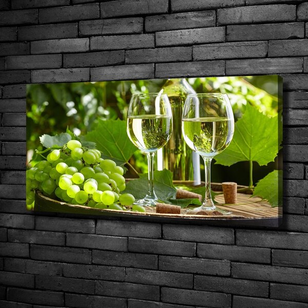 Foto obraz canvas Bílé víno a ovoce oc-87376150
