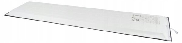 LED Panel Stropní Svítidlo Backlit 50W Neutrální bílá 4000K 1195x295x30 mm černý