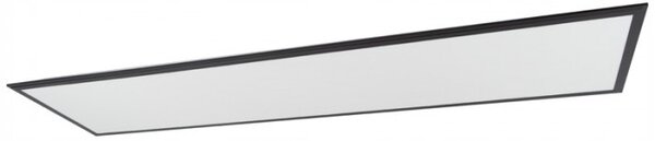 LED Panel Stropní Svítidlo Backlit 50W Neutrální bílá 4000K 1195x295x30 mm černý