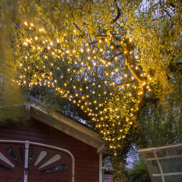 Venkovní světelná síť, 3m*1,5m, 300 LED, teplá bílá