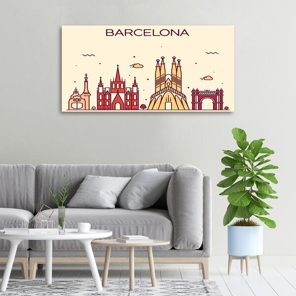 Foto obraz na plátně Nápis Barcelona oc-87486158