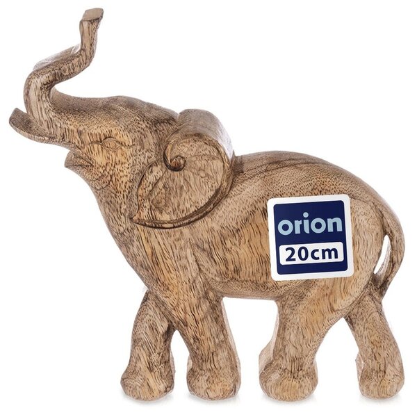 Dřevěný SLON figurka slona dekorativní stojící figurka 20 cm