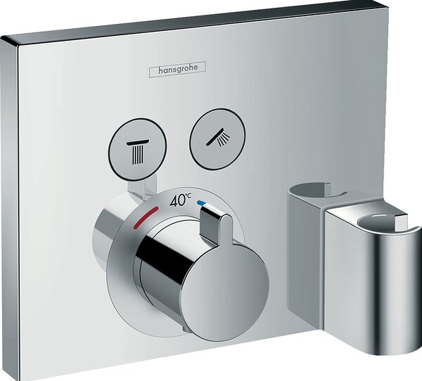 Podomítková sprchová baterie Hansgrohe ShowerSelect stříbrná
