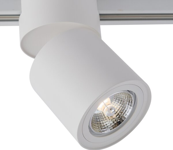 Moderní bílý reflektor pro 1fázový kolejnicový systém GU10 70mm - Iconic Roto