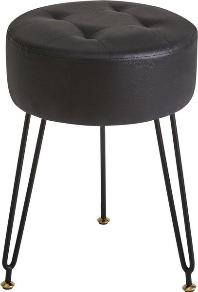Ronde taburetka – otomanka – odkládací stolek – sedací prkénko – nastavitelná nožičky – 30x46 cm – černá barva