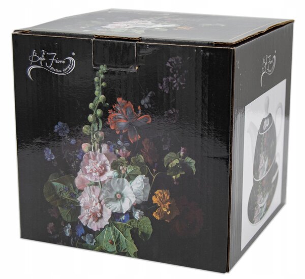 Sada hrnků s konvicí Bella Fiore porcelán 0,45 l
