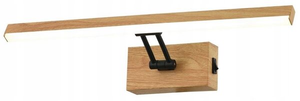 Nástěnné LED svítidlo imitace dřeva 60cm Reality Lester