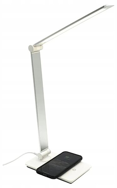 Stolní lampa Berger 1041-TL-11 bílá, stříbrná 11 W
