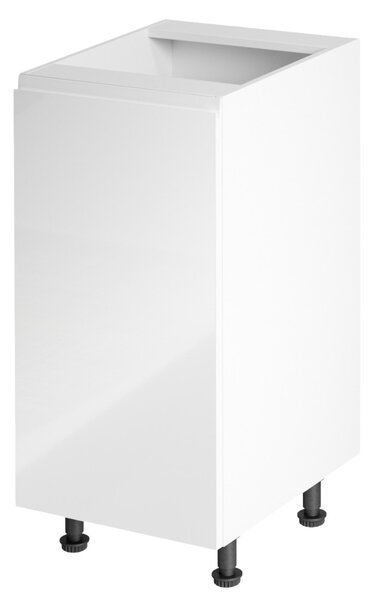 Dolní kuchyňská skříňka D40 Aurellia (bílá + lesk bílý) (L)
