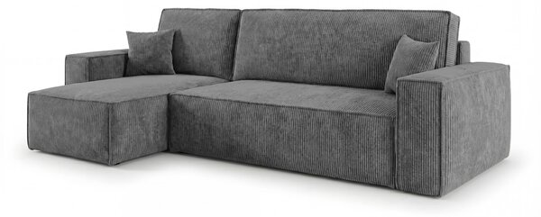 Rozkládací sedací souprava KAROLA MINI - světle šedá, levý roh