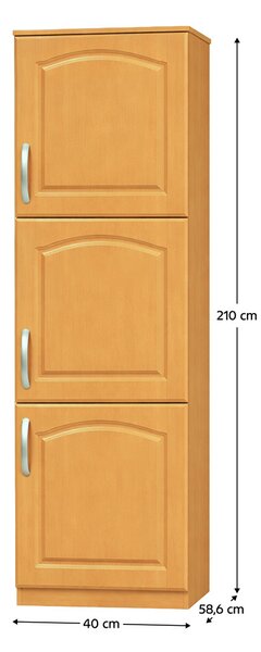 Potravinová kuchyňská skříň Lonicera MDF klasik S40/210/57 (P)