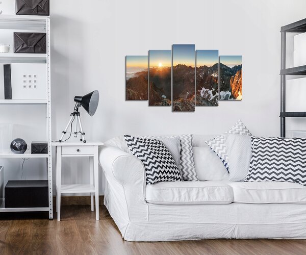 Obraz na plátně Hory příroda triptych foto 100x60