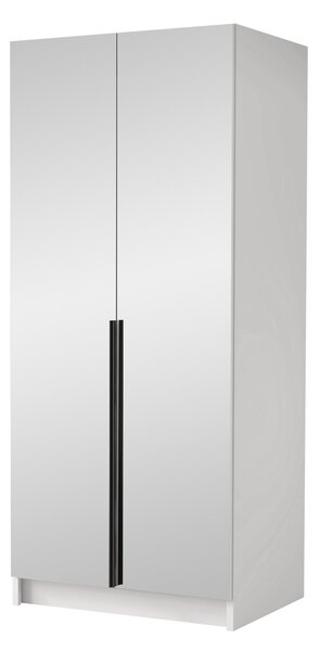Šatní skříň Smugo III, Barva: bílá / bílá + zlatá 5903211352119