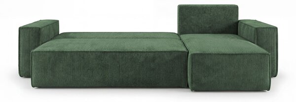 Rozkládací sedací souprava KAROLA MINI - khaki, pravý roh
