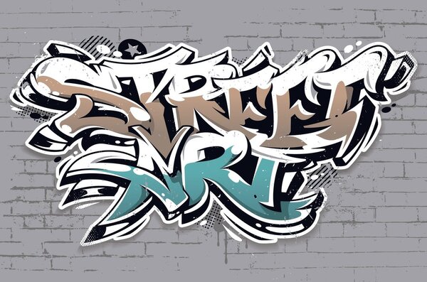Tapeta s nápisem Street Art